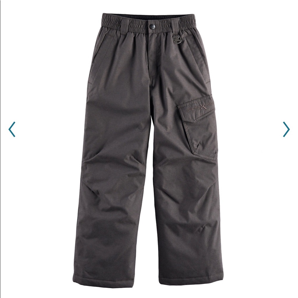 ZeroXposur Platinum Snow Pants Gray Large 14/16 Boy’s